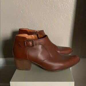 MADEWELL brown ankle leather boots size 8